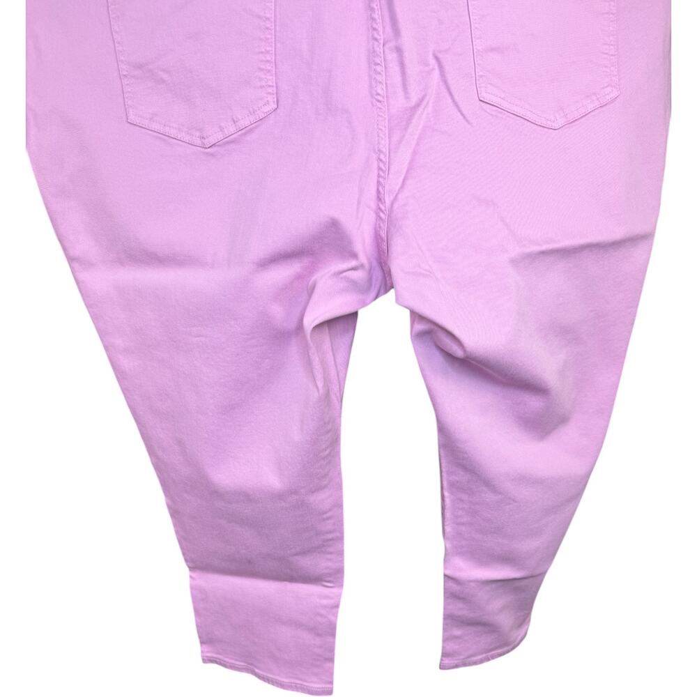 JASON WU Pink Ankle Pants 30WP Stretch Cotton Blend Plus Size Slim Fit NWOT - Picture 4 of 10